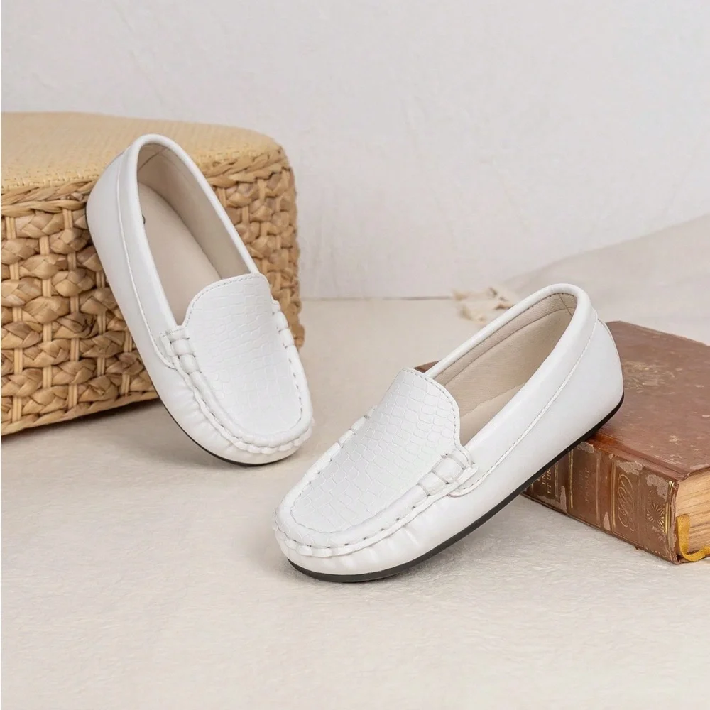 Toddler Little Kid Boys Girls Soft Slip-On Loafers Dress Flat Shoes